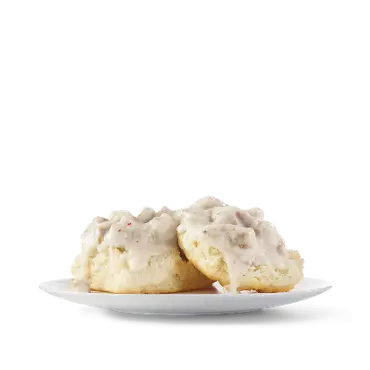 Sausage Gravy and Biscuit