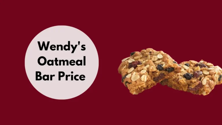 Wendy's Oatmeal Bar