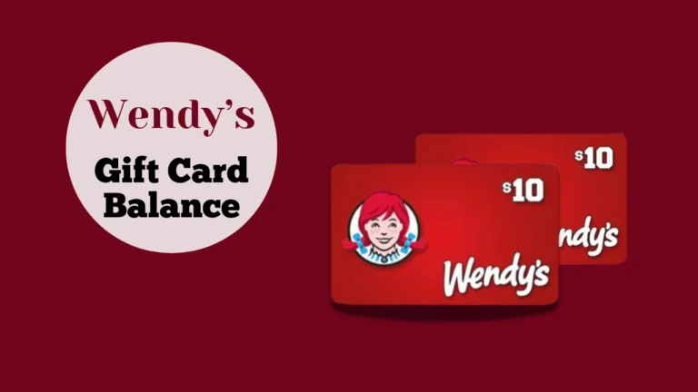 Wendy's Gift Card Balance