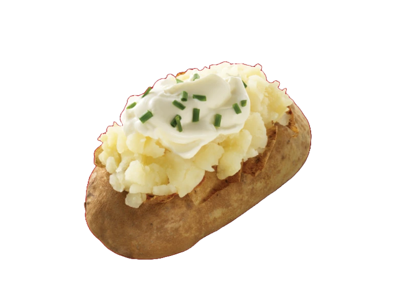 Sour Cream and chives baked potato